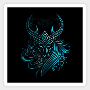 Viking, blue symbol Sticker